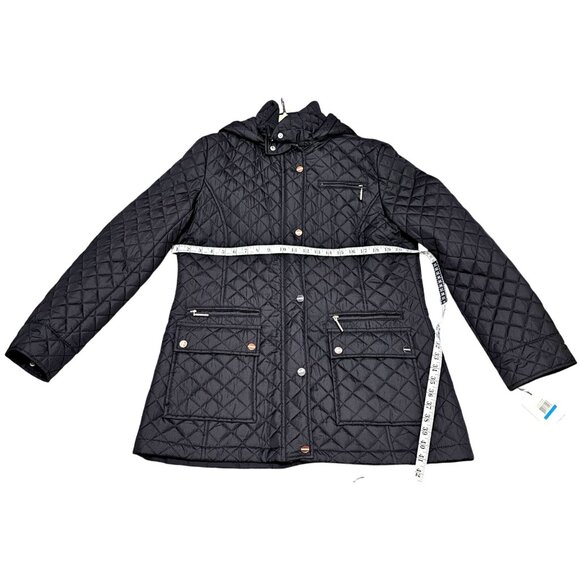 Calvin Klein Quilted Black Jacket XL Woman's - Picture 9 of 12